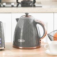 HOMCOM Electric Kettle, Fast Boil, 1.7L, 3kW, Auto Shut-off in Grey