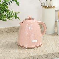 HOMCOM Electric Kettle, Fast Boil, 1.7L, 3kW, Auto Shut-off in Light Pink