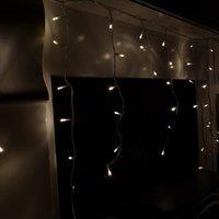 Samuel Alexander 960 LED 23.8m Snowing Iciclebrights Indoor Outdoor Multifunction Christmas Icicle Lights on Clear Cable with Timer in Warm White
