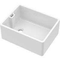 Balterley Fireclay Single Bowl Belfast Kitchen Sink with Overflow 595mm in White