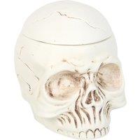 Something Different Weathered Skull Oil Burner Set in White
