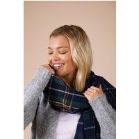 SVNX Tartan Woven with Tassels in Navy