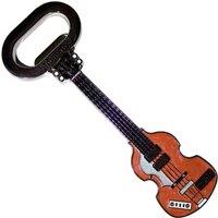 Rock Off Mathew Street Bass Guitar Bottle Opener in Brown