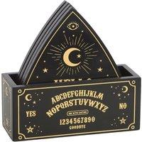 Something Different Talking Board Coaster Set in Black