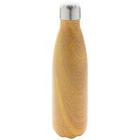 XD Design Wood Effect Stainless Steel 500ml Bottle in Yellow