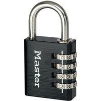 Master Lock Black Finish Combination Padlock