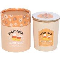 Something Different Candy Corn Vanilla & Butterscotch Scented Candle in Orange