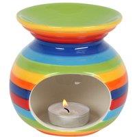 Something Different Rainbow Striped Oil Burner