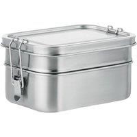 MidOcean Double Chan Stainless Steel Lunch Box in Silver