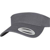 Flexfit by Yupoong Curved Visor Cap in Dark Grey