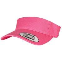 Flexfit by Yupoong Curved Visor Cap in Bright Pink