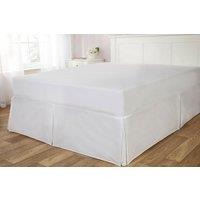 Rapport Home Easy Fit Polycotton Valance Ultra Soft Touch in White | Size: King