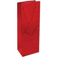 County Stationery Holographic Bottle Bag (Pack of 12) in Red