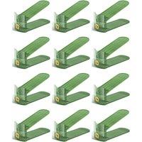 Hygrad Built to Survive Acrylic Shoe Slots Organizer Wardrobe Stacker Space Saver Rack Holder in Green