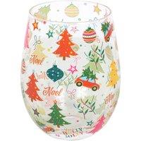 Something Different Nostalgic Printed Christmas Stemless Glass
