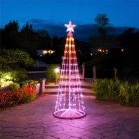 Xmas Haus 1.5M RGB 202 Led Tree with remote & app control in White | Size: 1 Pack