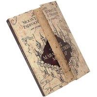 Harry Potter Marauders Map A5 Notebook in Brown