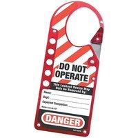 Master Lock Snap-on Hasp Lockout Labelled
