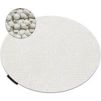 RugsX Casablanca Loop Rug in White | Size: 80 cm diameter