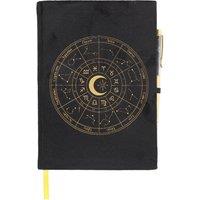 Something Different Astrology Wheel Obsidian Notebook & Pen Set in Black