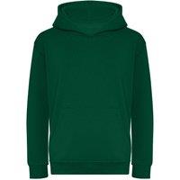 AWDis Hooded Sweatshirt Hoodie in Green | Size: 5-6 Years