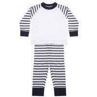 Larkwood Striped Pyjamas in Navy | Size: 3-4 Years