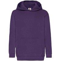 Fruit of the Loom Classic Hooded Sweatshirt in Purple | Size: 5-6 Years