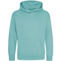 AWDis Hooded Sweatshirt Hoodie in Mint | Size: 12-13 Years