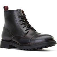 Base London Men's Boulton Toe Cap Boot in Black | Size: 7