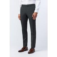 Limehaus Men's Slim Fit Charcoal Trousers in Grey | Size: 34S