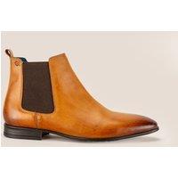 Oswin Hyde Men's Darwin Leather Chelsea Boots in Tan | Size: 7
