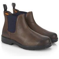 CATESBY ENGLAND Men's Sam Leather Chelsea Boots in Brown | Size: 12