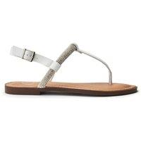 b.soleful Women's 'Livora' Porvair Sandals in White | Size: 7
