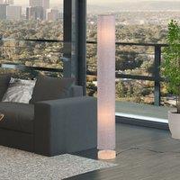 HOMCOM 120 cm Tall Floor Lamp for Warm Lighting in Living space Fabric Shade in Grey