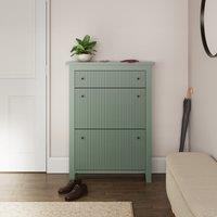 GFW Garrucha Deluxe Shoe Cabinet in Green