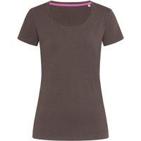 Stedman Stars Women's Stedman Claire Crew Neck Tee in Dark Brown | Size: Small