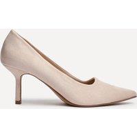 Linzi Women's Kat Nude Faux Suede Court Heels | Size: 6-Standard Fit