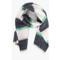 Sarta Women's Zola Midweight Scarf - Block Stripe in Mint
