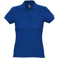 SOL'S Women's Passion Pique Short Sleeve Polo Shirt in Blue | Size: Large