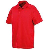 Spiro Men's Impact Performance Aircool Polo Shirt in Red | Size: 4XL