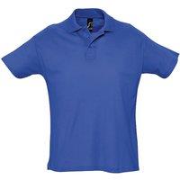 SOL'S Men's Summer II Pique Short Sleeve Polo Shirt in Blue | Size: 2XL