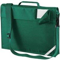 Quadra Men's Reflective Adjustable Strap Book Bag in Bottle Green