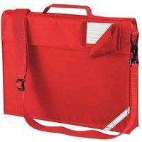 Quadra Men's Reflective Adjustable Strap Book Bag in Light Red