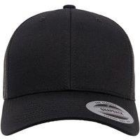 Flexfit Men's Retro Trucker Cap in True Black