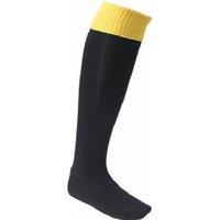 Euro Men's Football Socks in True Black | Size: 7-11
