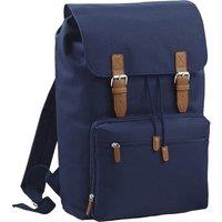 Bagbase Men's Heritage Laptop Backpack Bag (Up To 17inch Laptop) in Navy