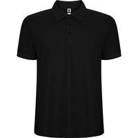 ROLY Men's Pegaso Premium Short-Sleeved Polo Shirt in Black | Size: 2XL