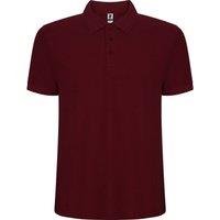 ROLY Men's Pegaso Premium Short-Sleeved Polo Shirt in Maroon | Size: 5XL