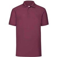 Fruit of the Loom Men's 65 35 Polo Shirt in Burgundy | Size: Small