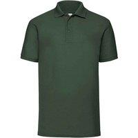 Fruit of the Loom Men's 65 35 Polo Shirt in Bottle Green | Size: Large